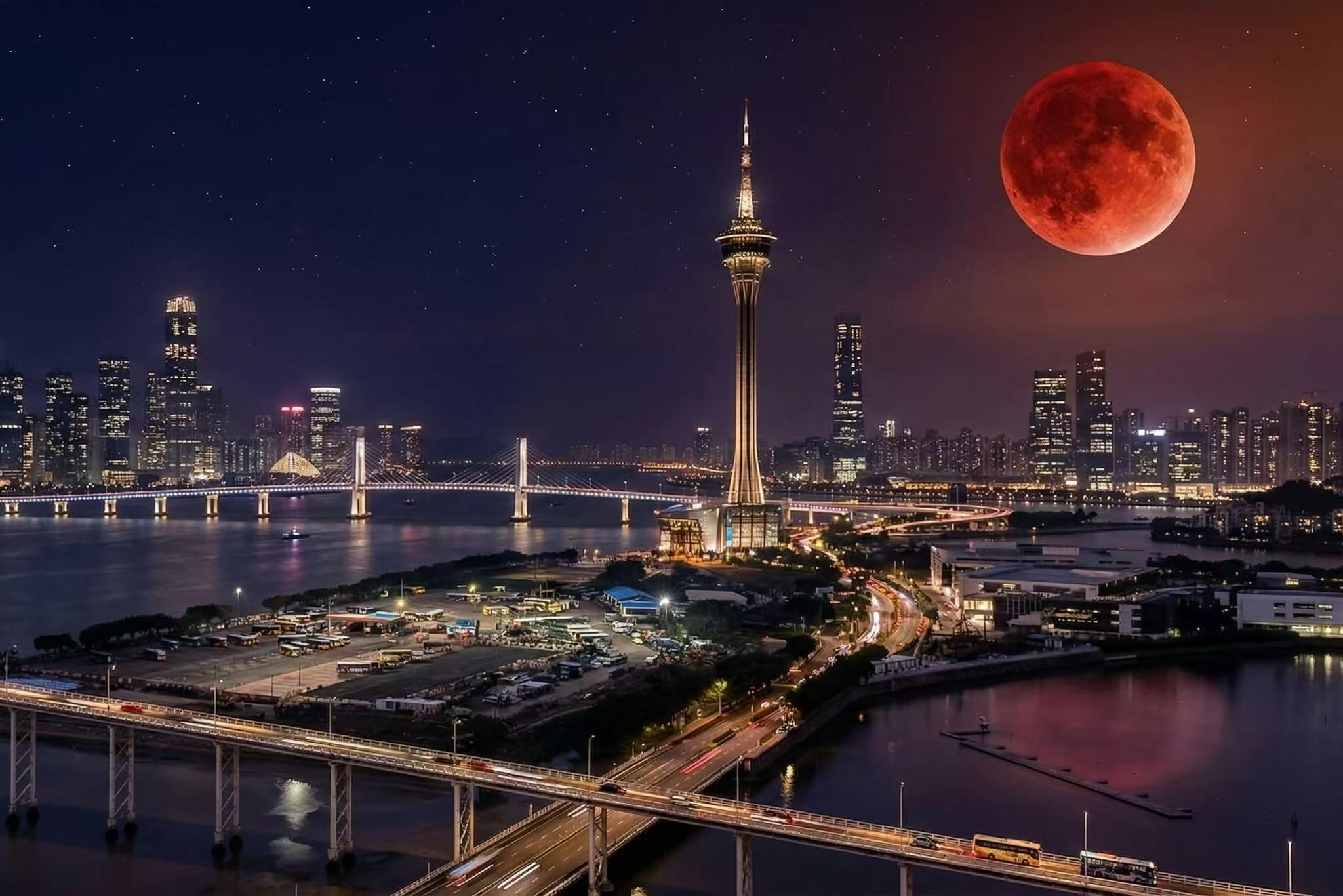 澳門旅遊塔夜景——台灣玩家飛澳門桑拿預約站目的地