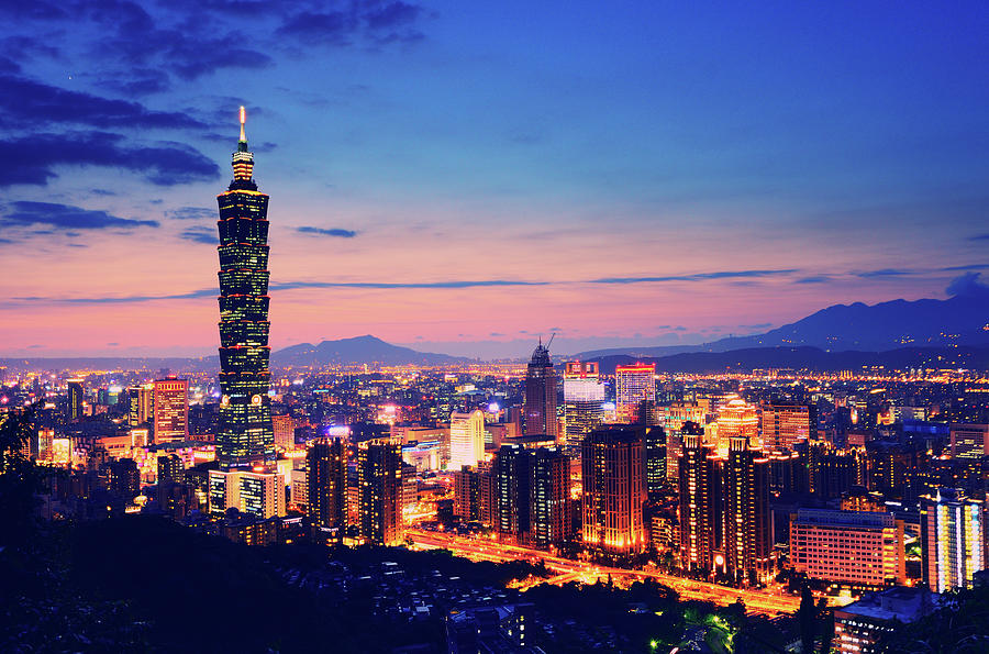 台北 101 夕陽夜景——澳門桑拿預約站台灣旅客出發點